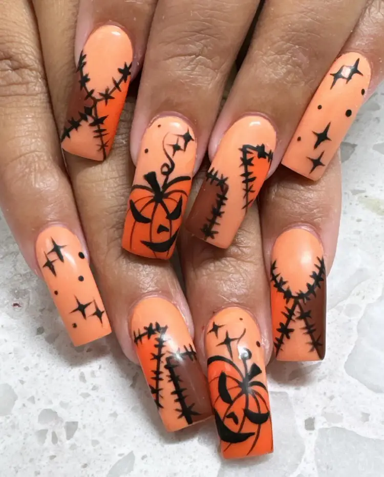 Pumpkin Patch Nails