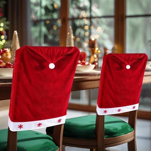 6Pcs Christmas Chair Cover Christmas