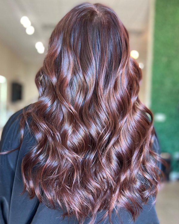  Chocolate Cherry hair