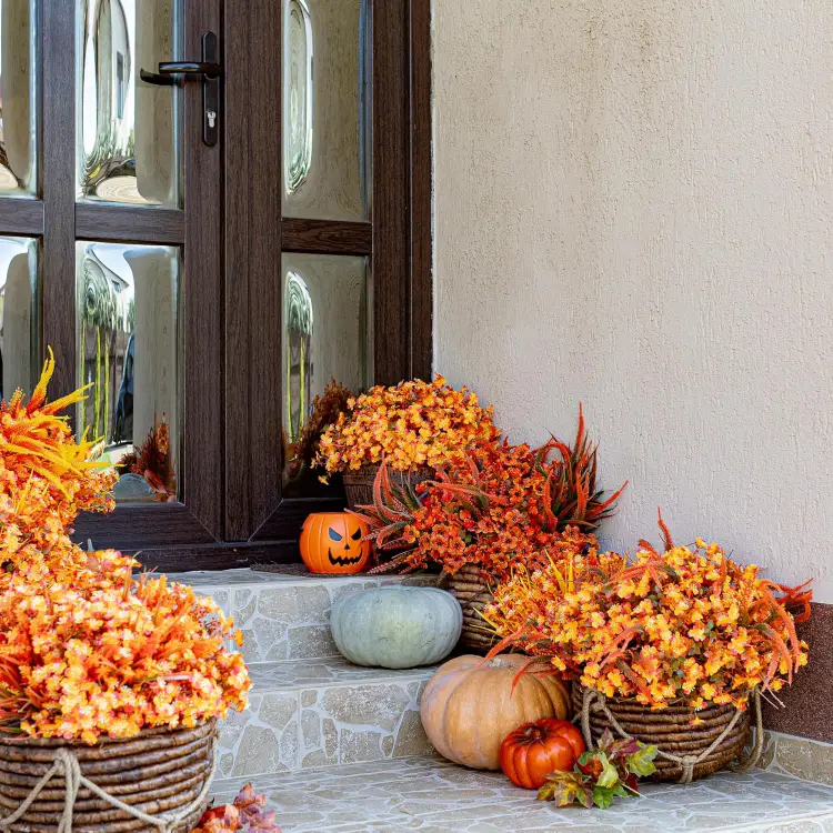 Garden Porch Patio Fall Home Deco