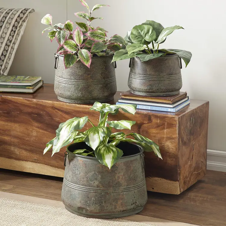 Metal Indoor Outdoor Planter