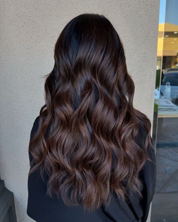 Rooty Brown Balayage Hair