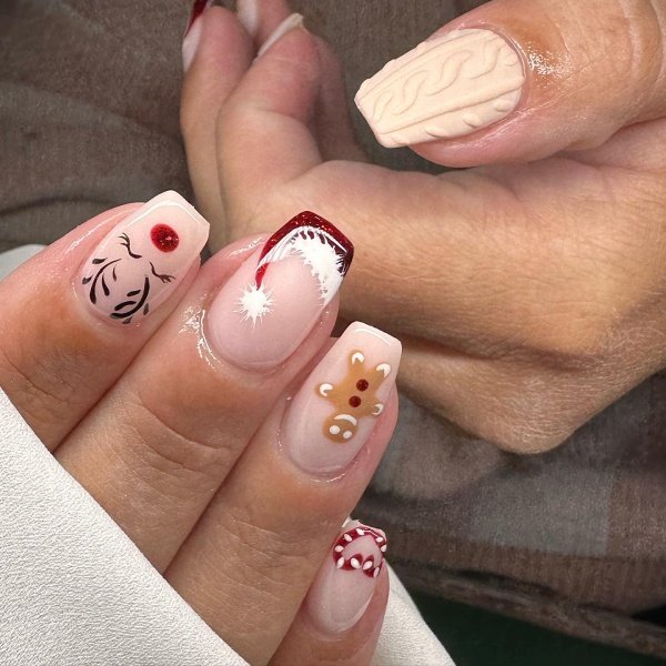 cute Christmas nails