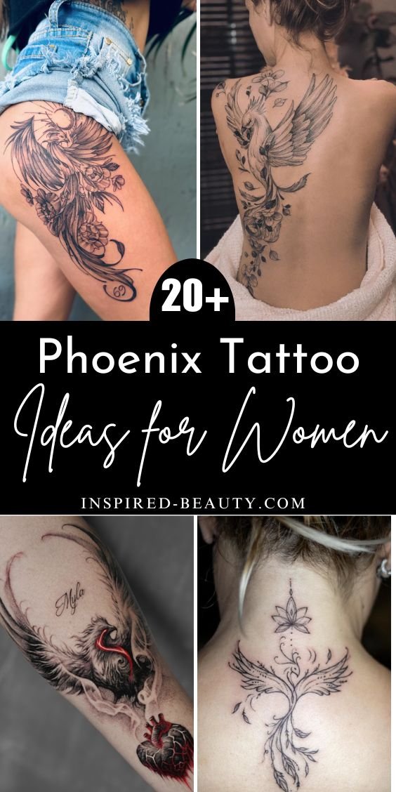 20+ Phoenix Tattoo Ideas for Women - Inspired Beauty