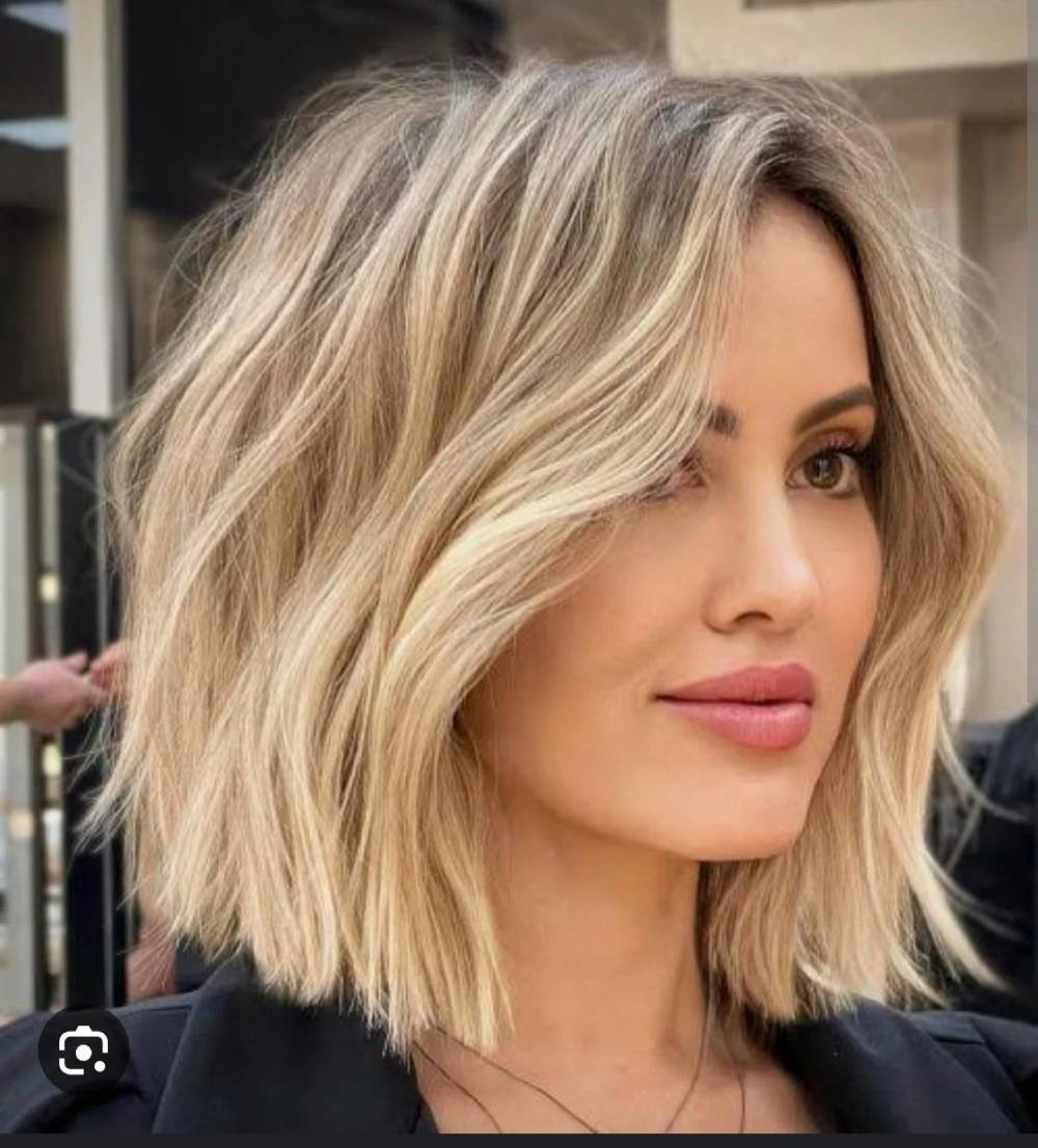 Beachy Waves Lob Thin Hair Shoulder Length Hairstyles