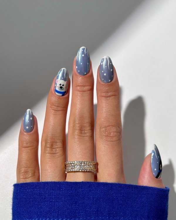 Polar Bear Art on nails