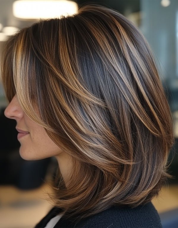 Layered Shoulder-Length Cut - Thin Hair Shoulder Length Hairstyles