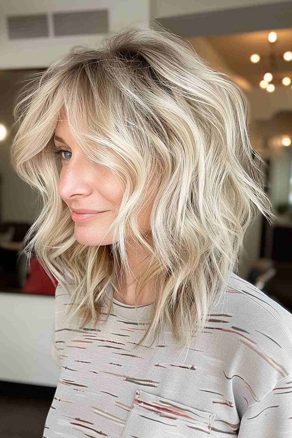 Shoulder-Length Shag Thin Hair Shoulder Length Hairstyles