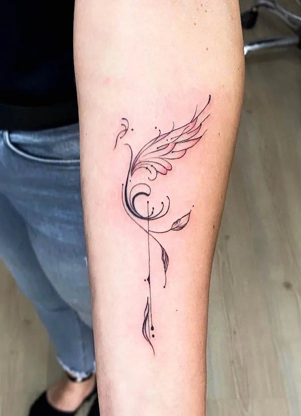 Simple Phoenix Tattoo