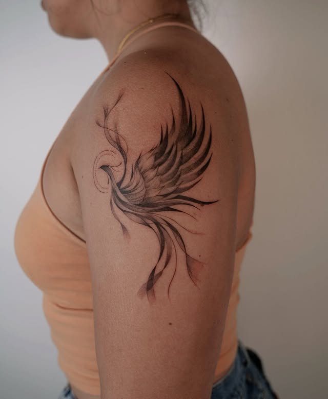 Phoenix Tattoo on the Arm