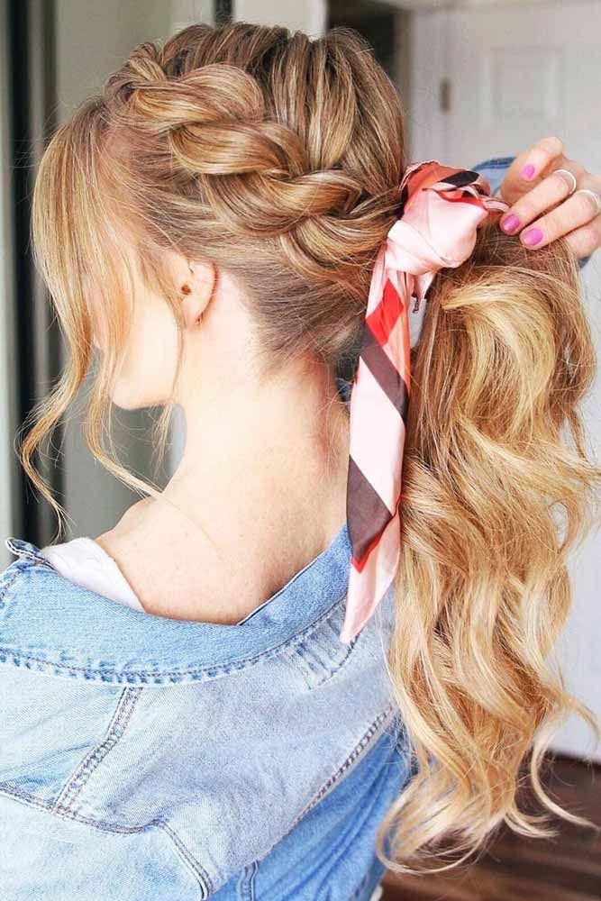 Braided Ponytail Hair 