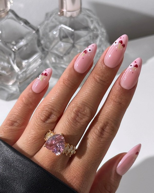 cherry nail inspo