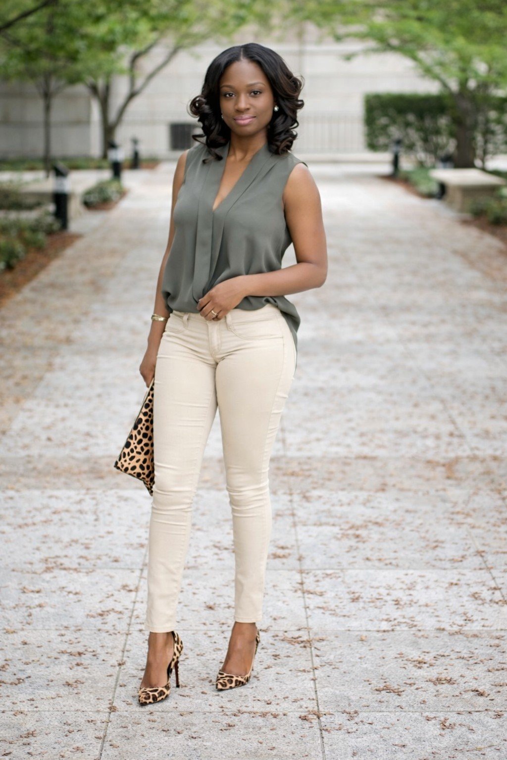 Neutral Colors Khaki Pants