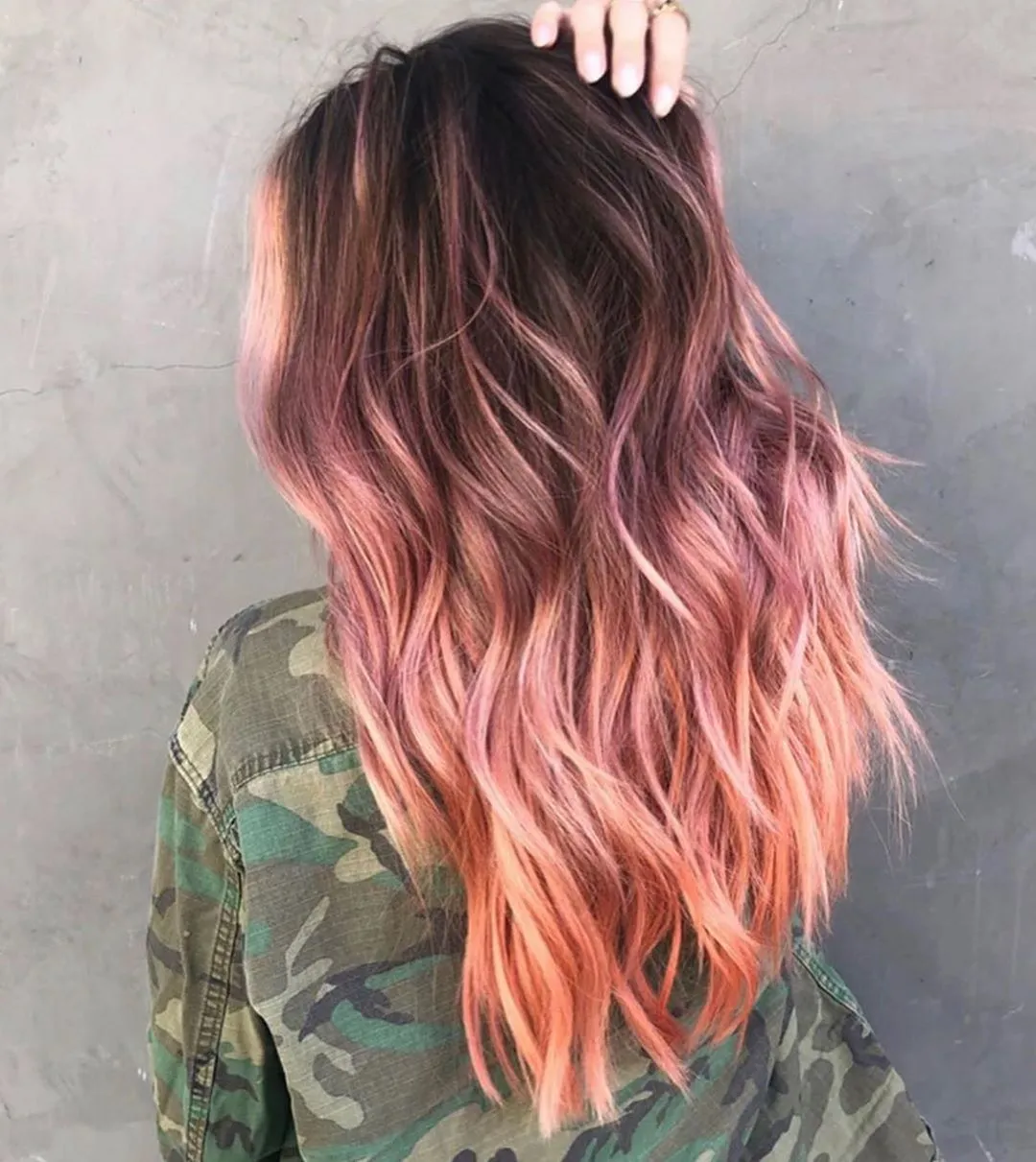 Spring Hair Color Rose gold color