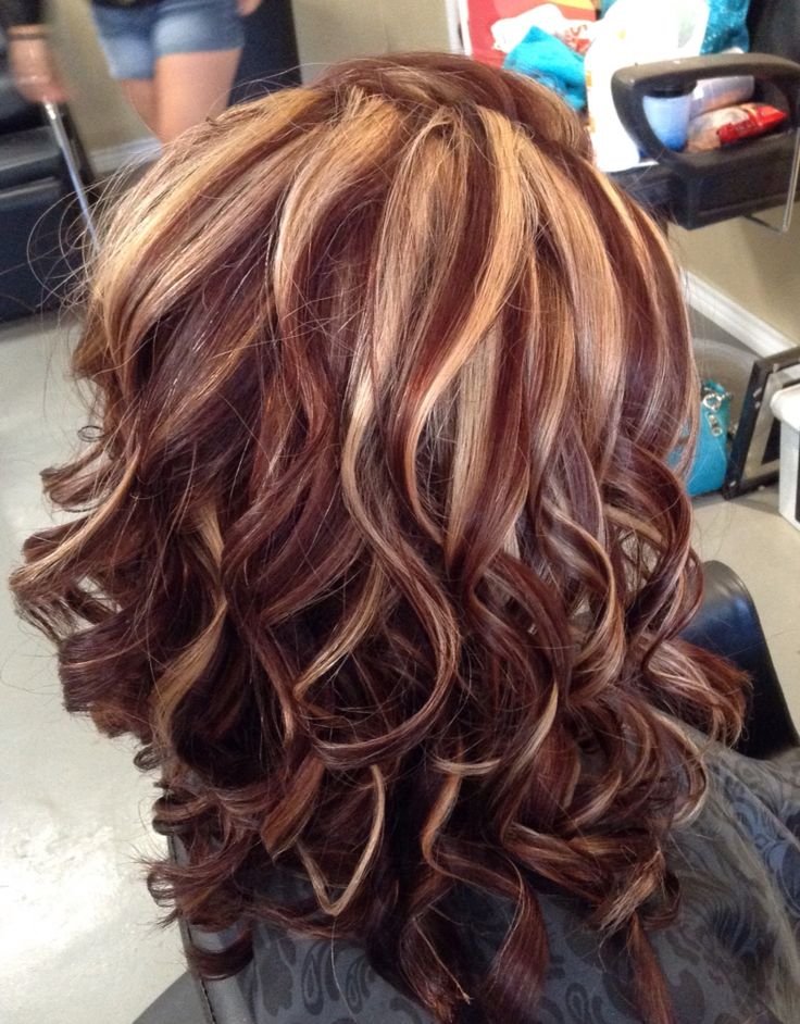 Spring Hair Color Chunky highlights