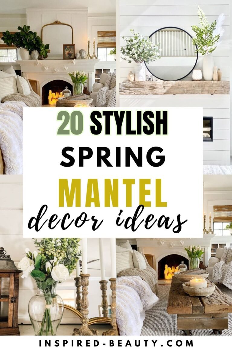 20 Spring Mantel Decor Ideas For a Fresh Seasonal Look - Inspired Beauty