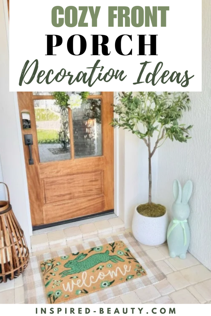 spring cozy front porch decoration ideas