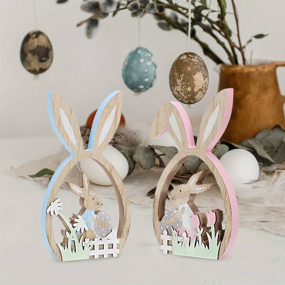 Wooden bunny Decor