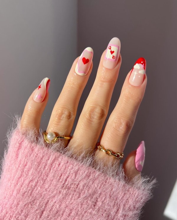 frenchy mix and match nails