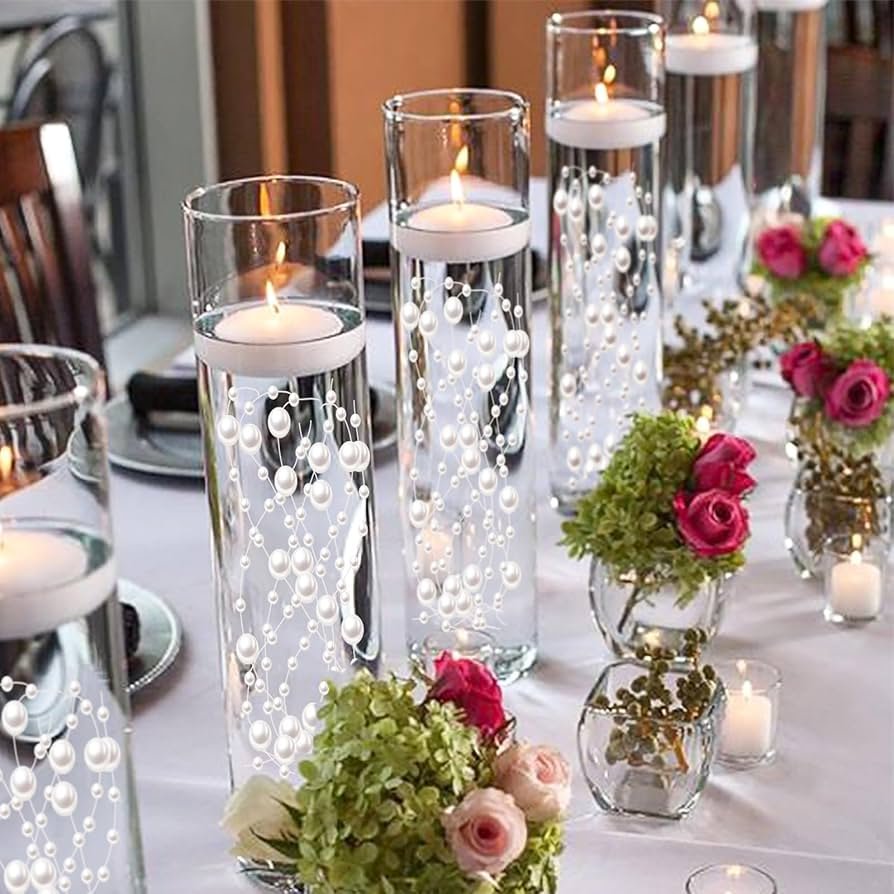 White Vase Filler for Floating Candles