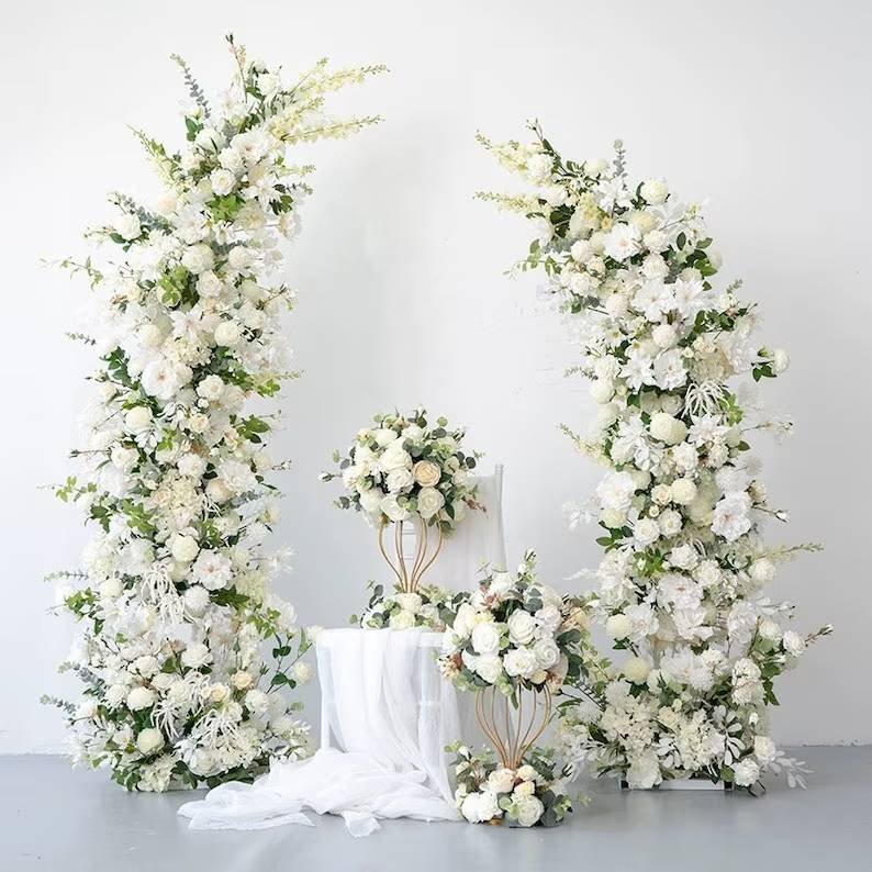 vory Archway Flower Wedding Backdrop Flower Archway Wedding Flower Arrangement Arch Flower Outdoor Party Event Decor
