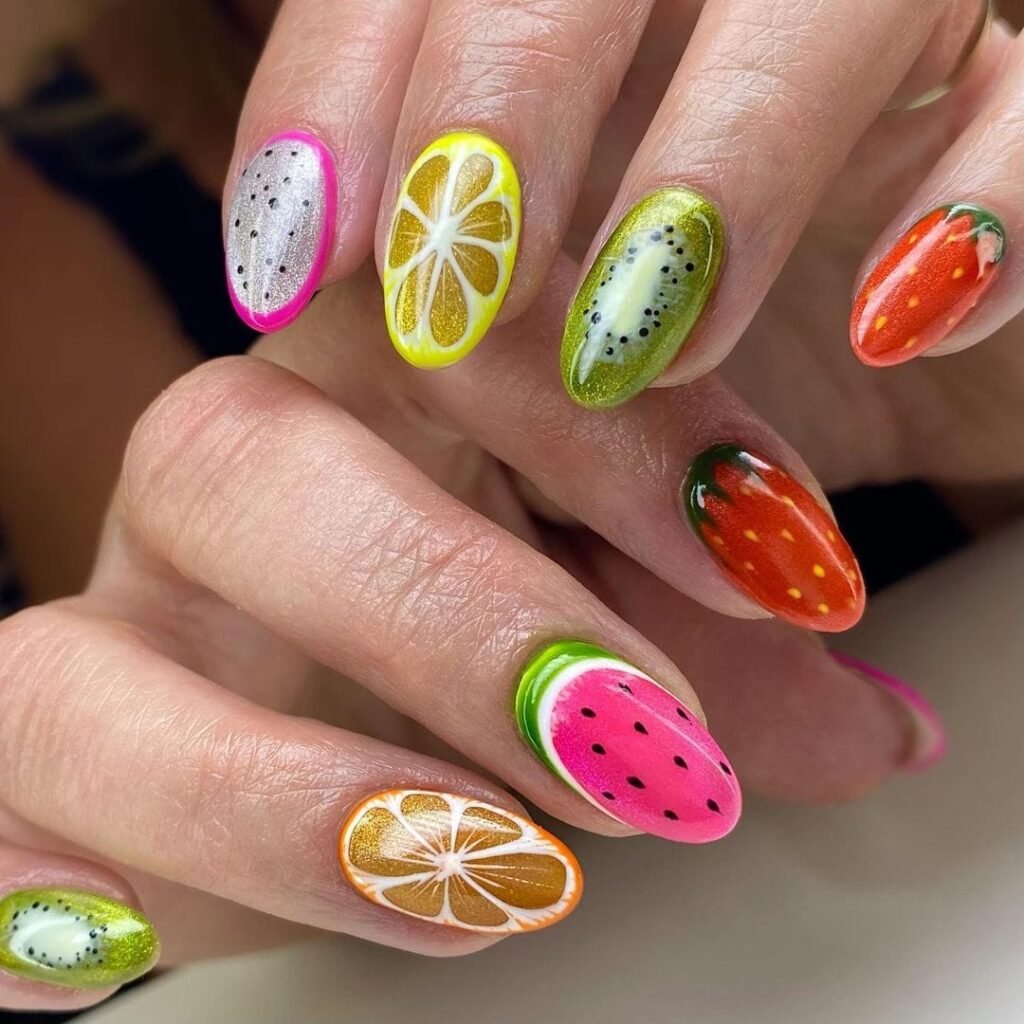 24 Summer Fruit Nails Design