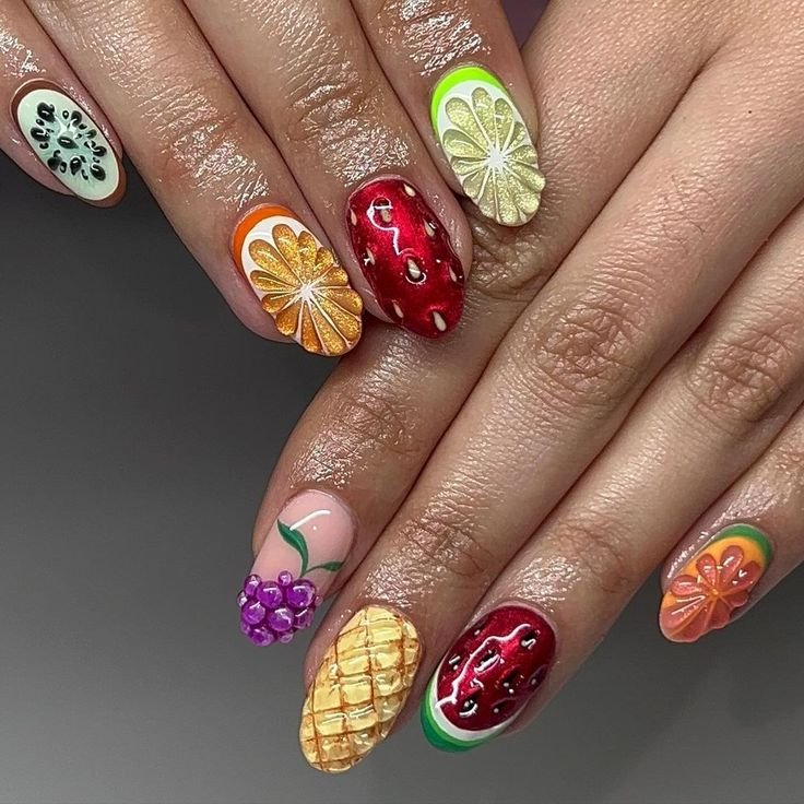 24 Summer Fruit Nails Design
