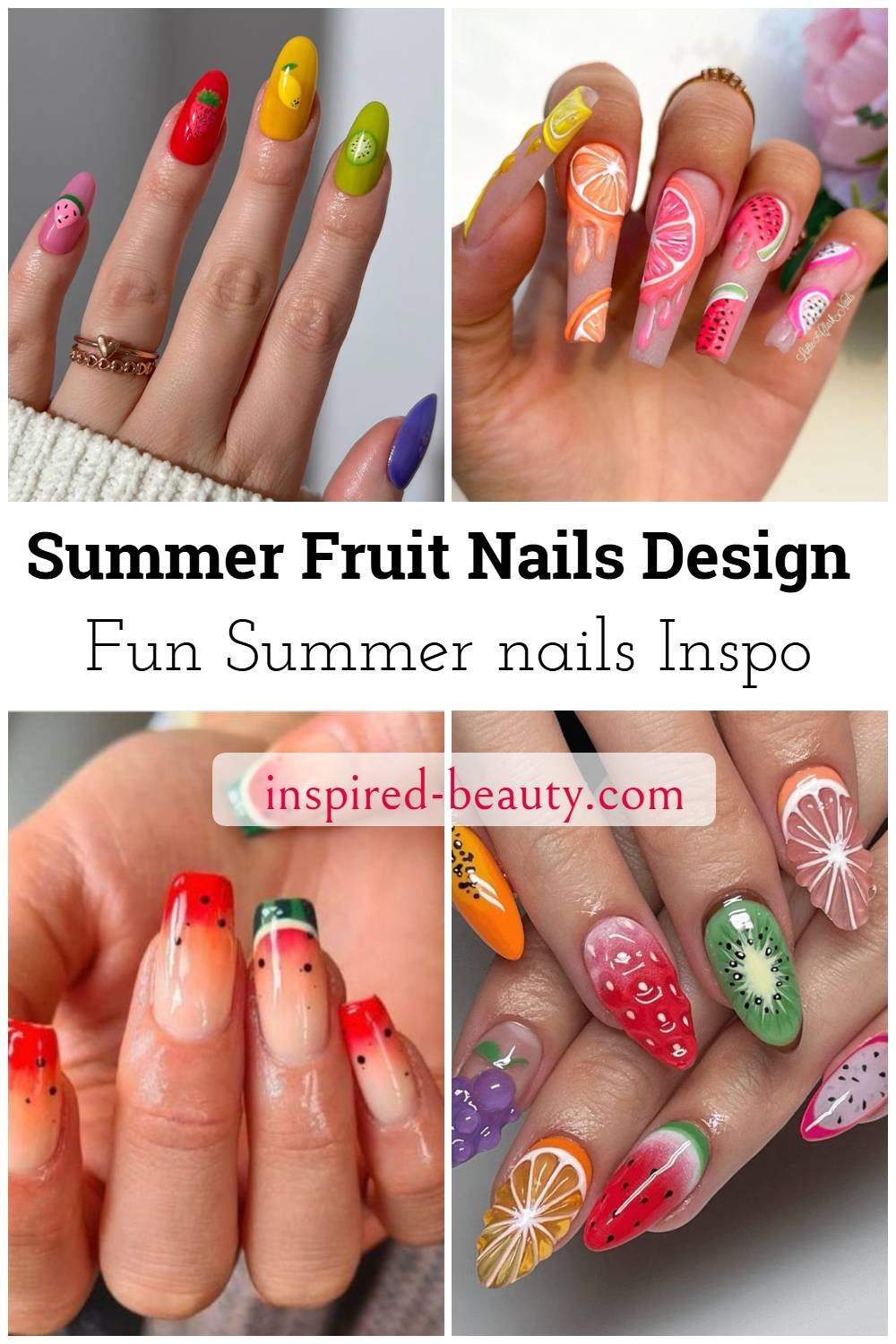 Summer Fruit Nails Design