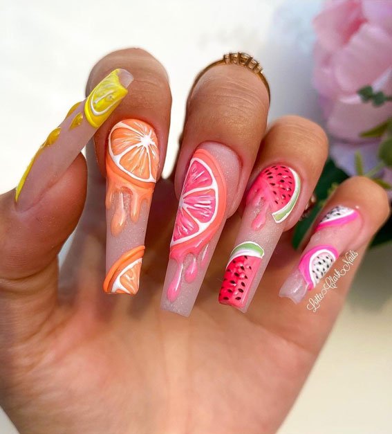 24 Summer Fruit Nails Design