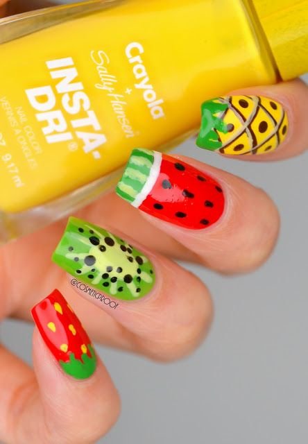 24 Summer Fruit Nails Design