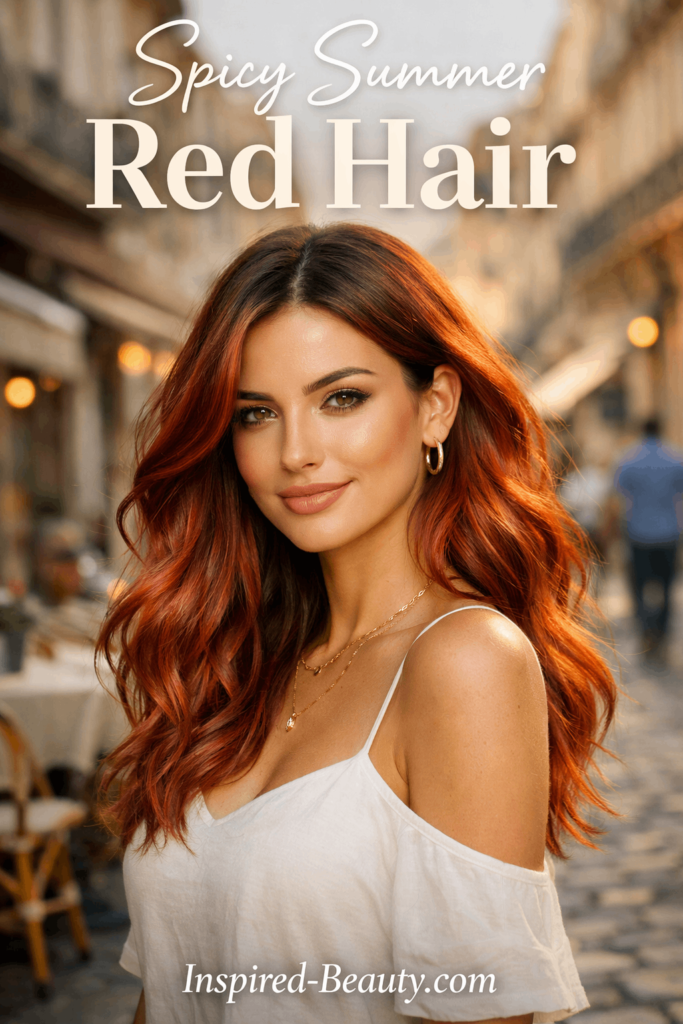 balayage red hair idea