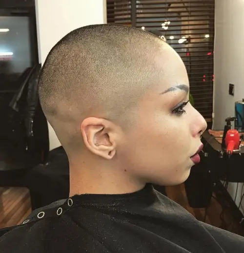 Bald Fade buzz Cut for women