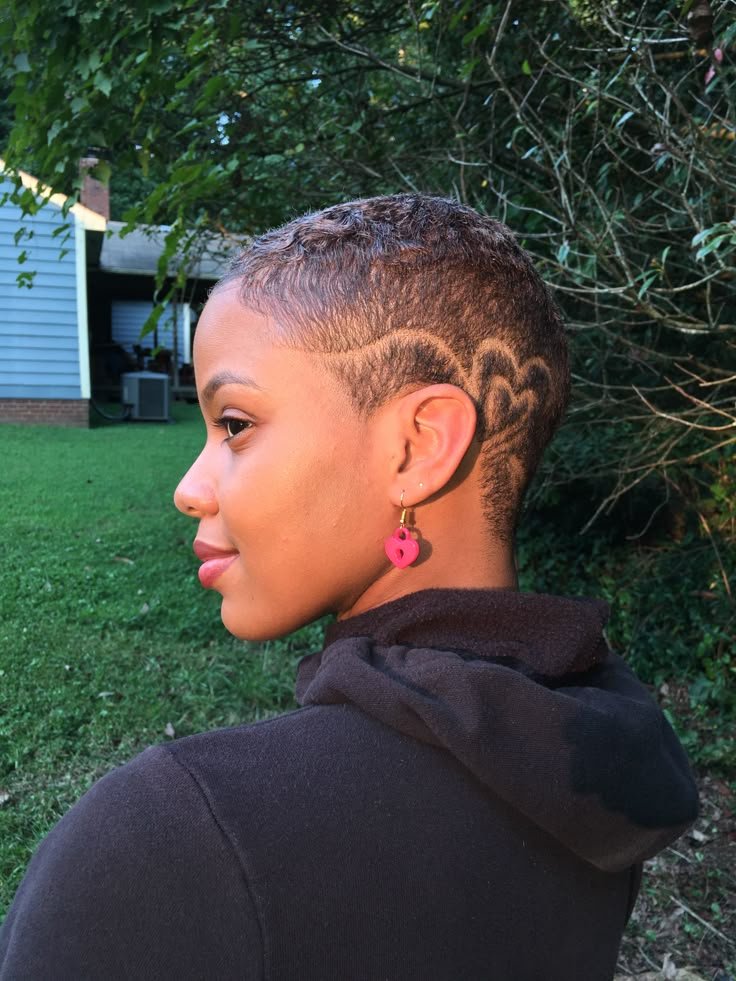 Buzz Cut for women with Design