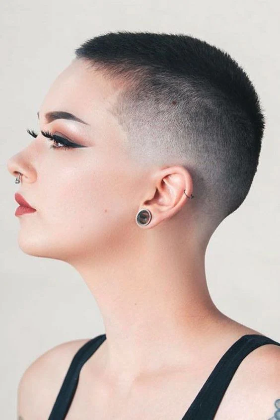 Fade Buzz Cut for women