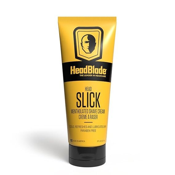 HeadBlade HeadSlick Shave Cream 8 oz for Smooth Headshaving for Bald