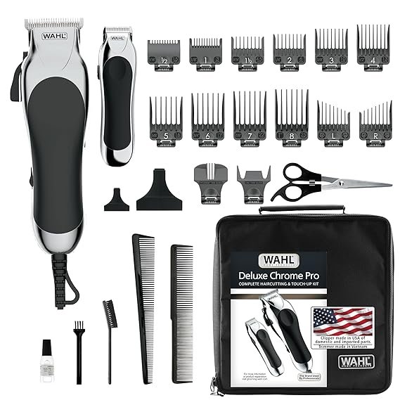 Wahl Clipper USA Deluxe Corded Chrome Pro