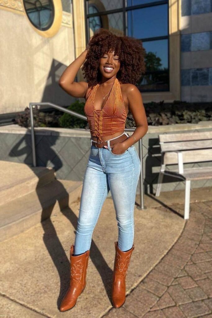 Cowboy outfit for a black woman 