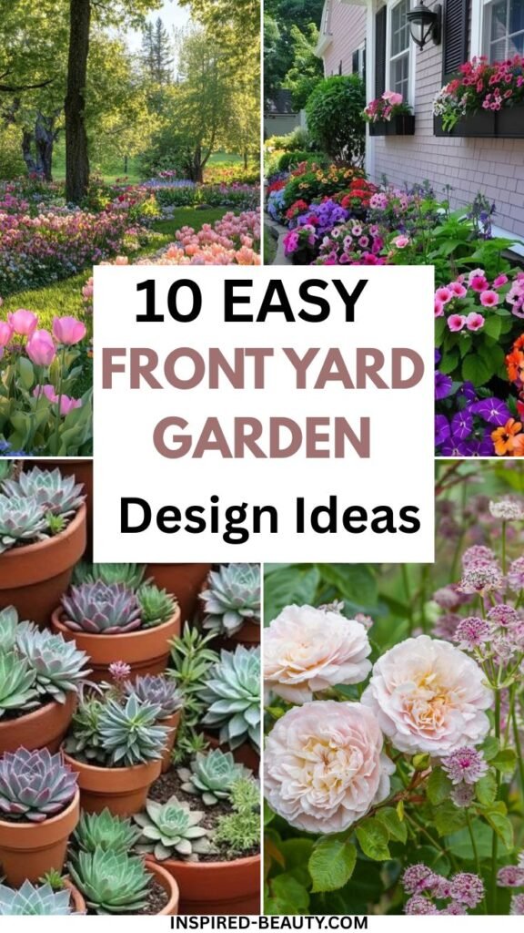 Easy front yard garden design ideas