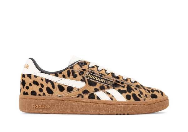 Fall Sneakers, Reebok Club C Grounds Sneakers in Vintage Leopard