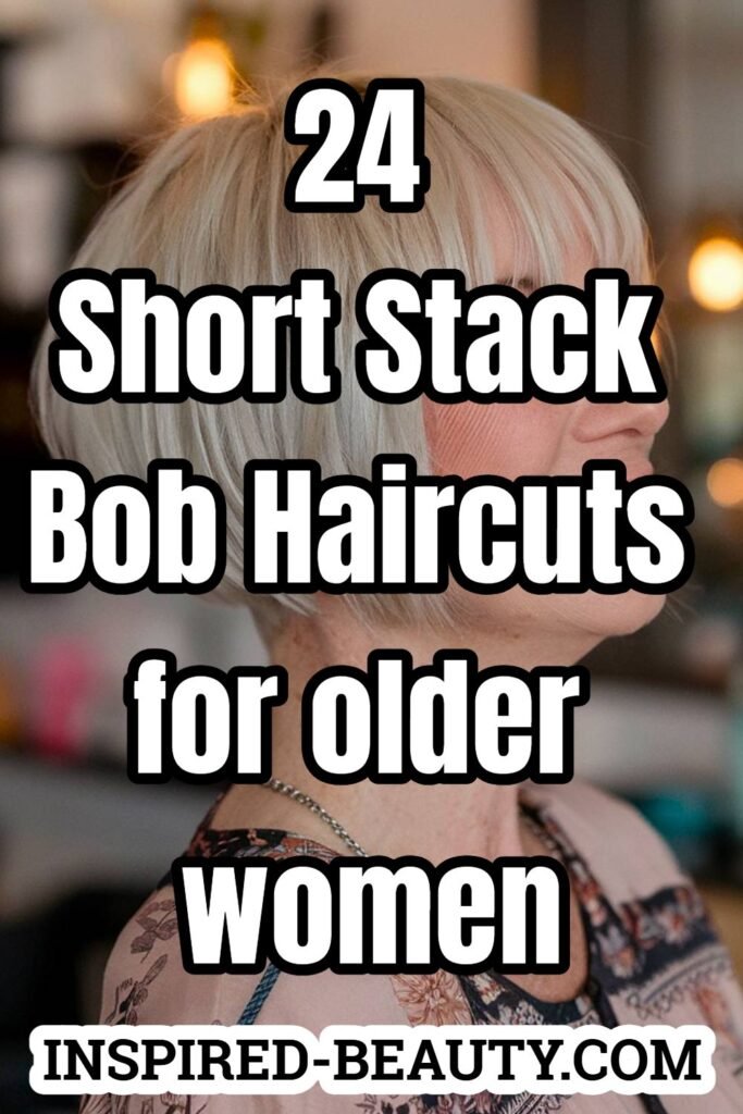 Short Stack Bob Haircuts for older women