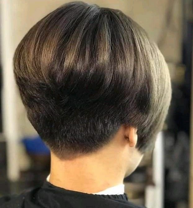 Youthful Angled Bob Hairstyle for Older Women