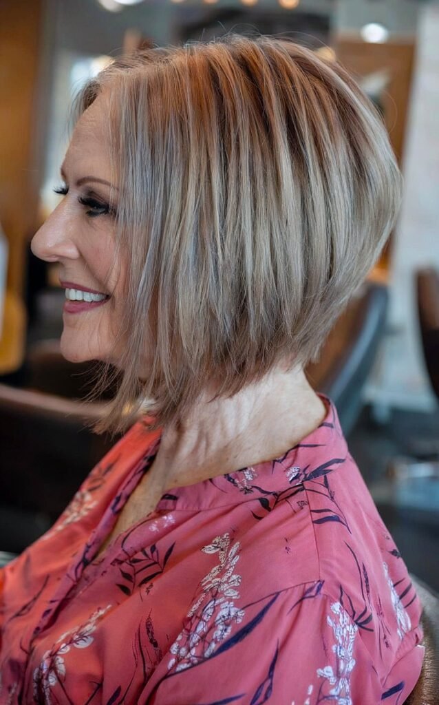 Voluminous Short Stack Bob Style for Fine Thinning Hair