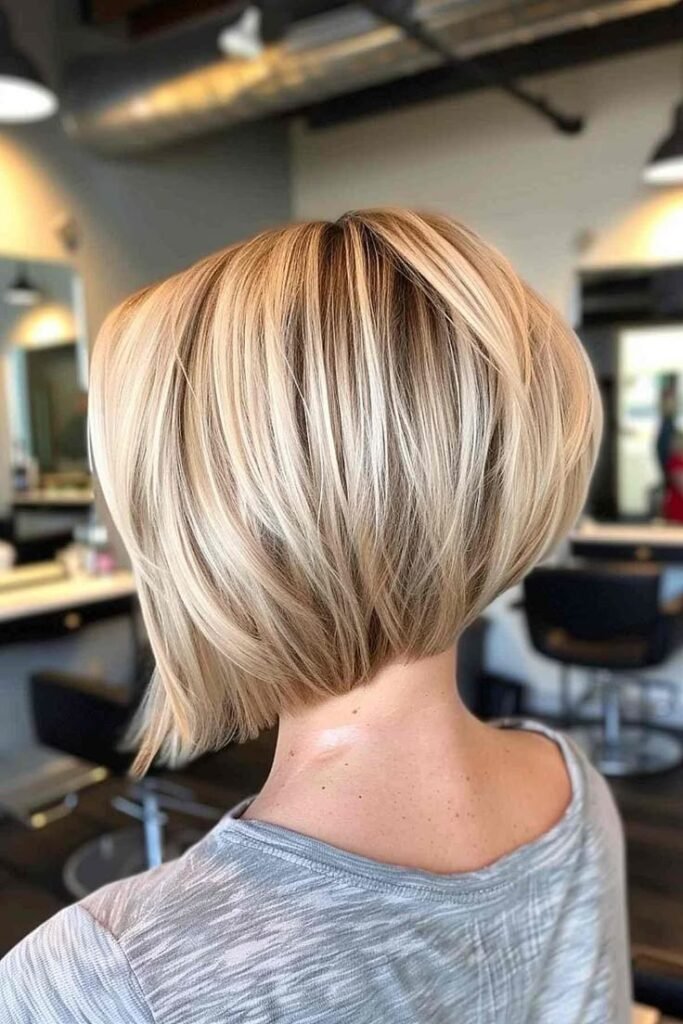 Low-Maintenance Short Stack Bob for Everyday Wear