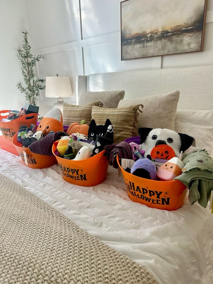 Happy halloween boo basket