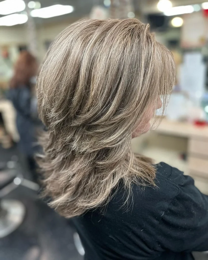 Gray Hair with Lowlights Over 50