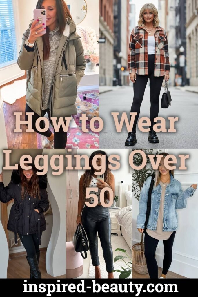 How to Wear Leggings Over 50