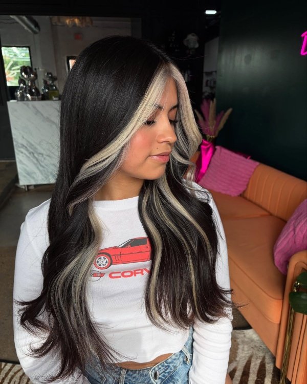 Money Piece in Platinum Blonde
