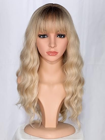 Long Blonde Wavy Wigs For Women