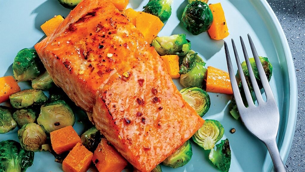 Honey Mustard Glazed Salmon