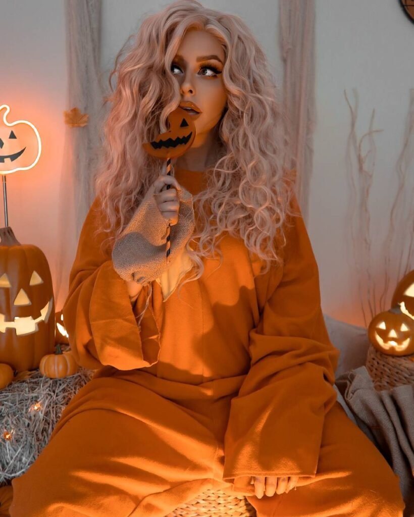 Cute Pumpkin Woman